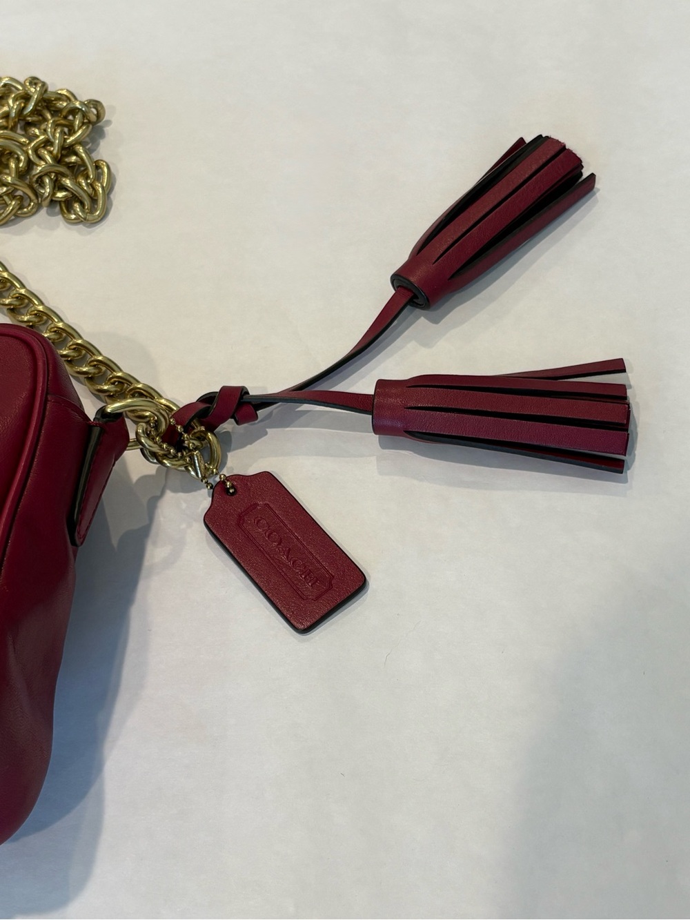 Coach Burgundy/Port Wine Legacy Flight Bag 25362 - Picture 5 of 9